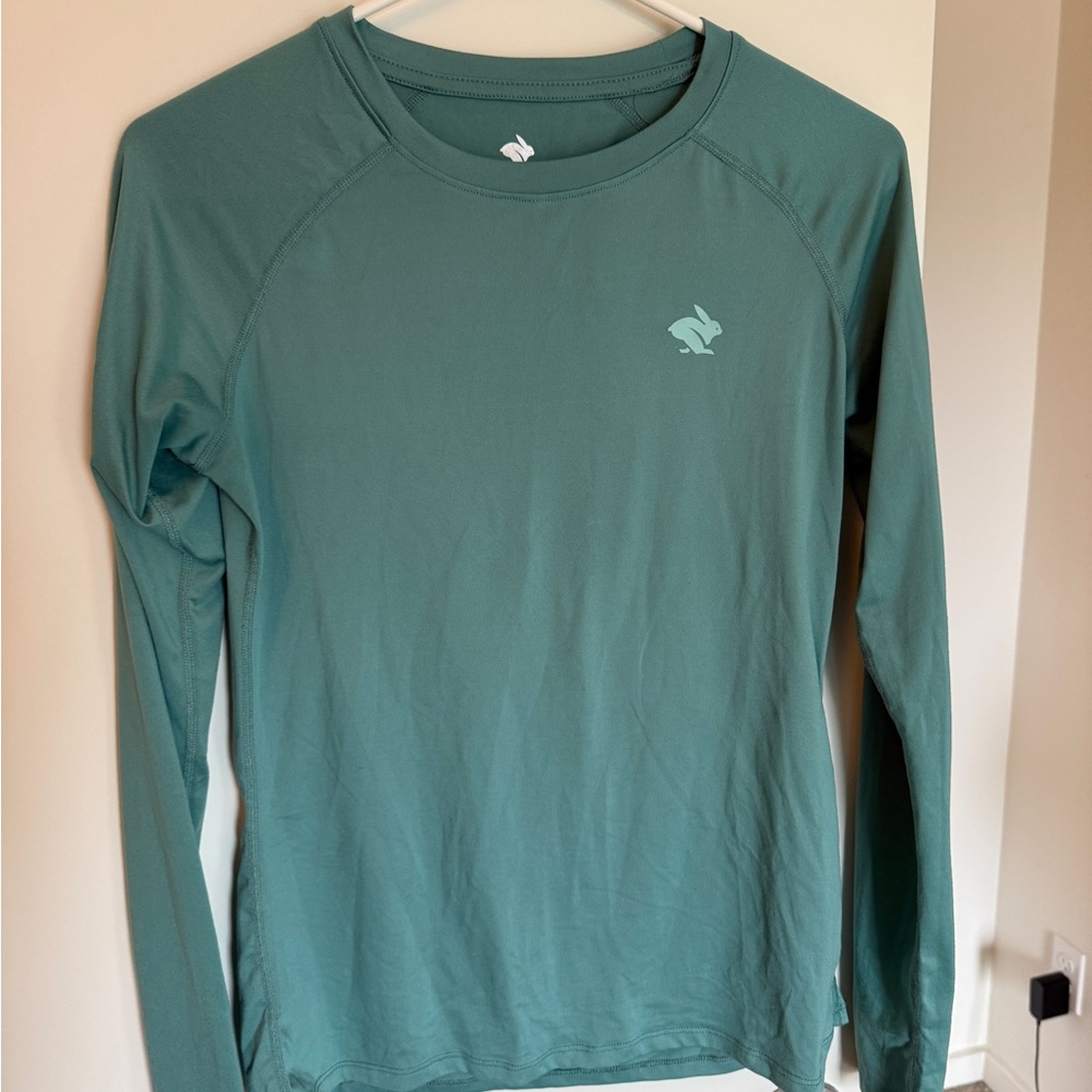 Rabbit Teal Long Sleeve Top